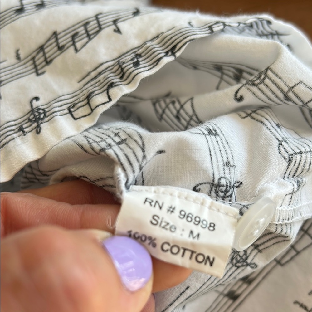 Musical Notes Striped Shirt - Picture 5 of 5
